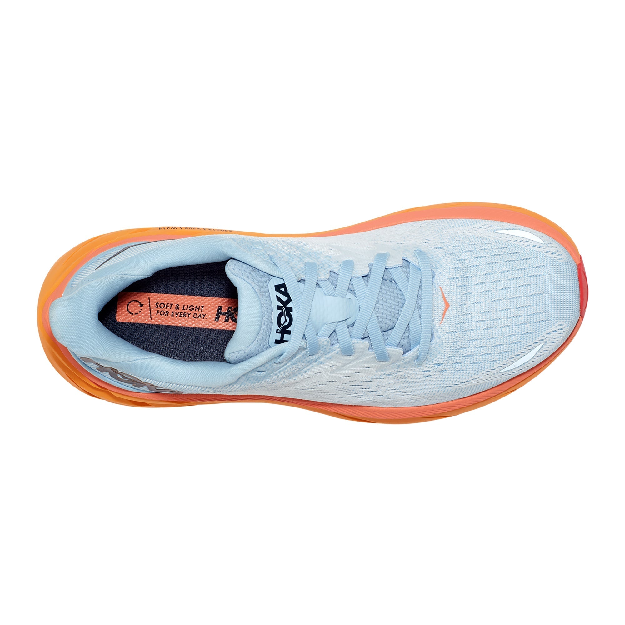 Clifton 8 -  Light Blue/Orange